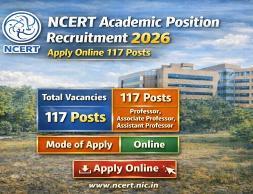 NCERT Academic Position Recruitment 2026 – Apply Online for 117 Posts