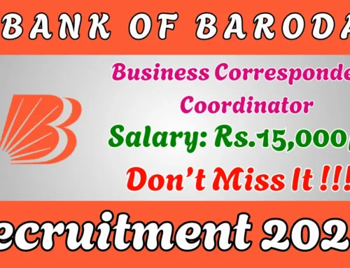 Bank of Baroda Business Correspondent Coordinator Recruitment 2026 – Apply Offline