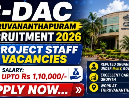 C-DAC Thiruvananthapuram Recruitment 2026 – Apply Online for 60 Posts