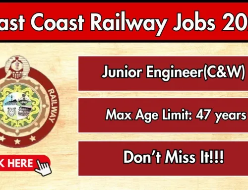 East Coast Railway Junior Engineer Recruitment 2026 – Apply Offline for 4 Posts
