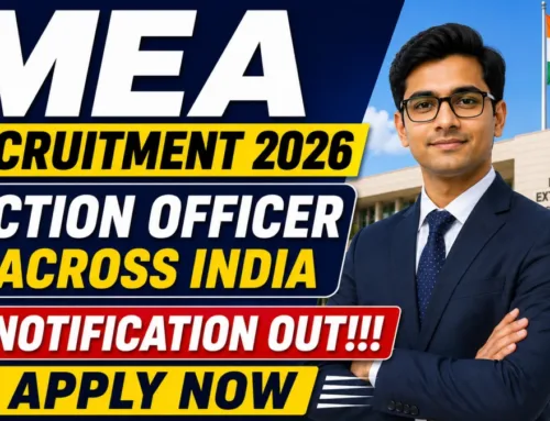 MEA Section Officer Recruitment 2026 – Apply Offline for 60 Posts
