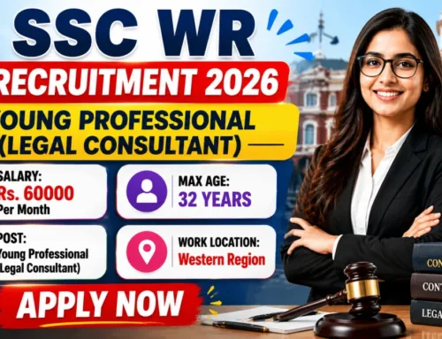 SSC WR Young Professional Recruitment 2026 – Apply Online for Legal Consultant Post